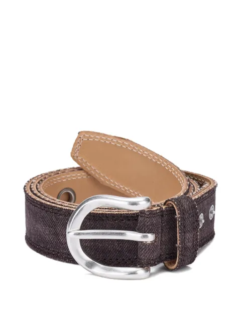 OUR LEGACY Overdyed grommet belt Brown A2268FM