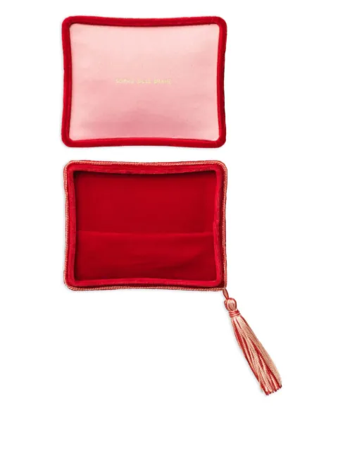 Sophie Bille Brahe Velvet Lily Rouge jewellery box (3.5cm x 8.5cm) Red VELVETLILYROUGE