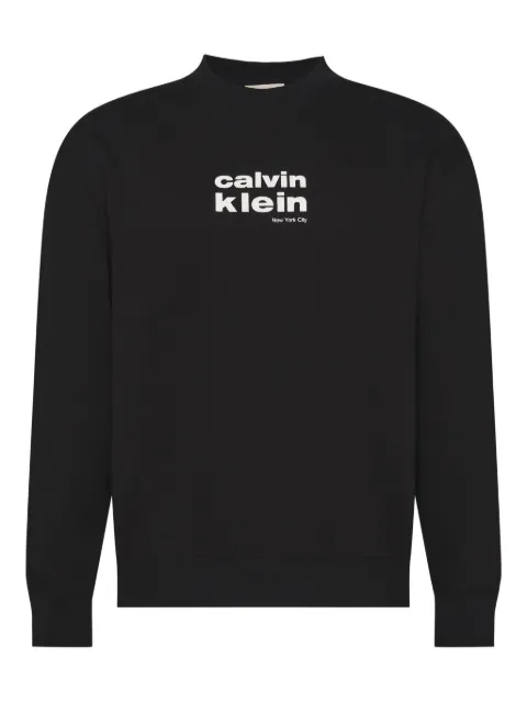 Calvin Klein logo-print sweater Brown LV04LE250GUB1
