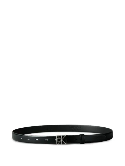 Calvin Klein logo-buckle belt Black LV04F7072G3AD