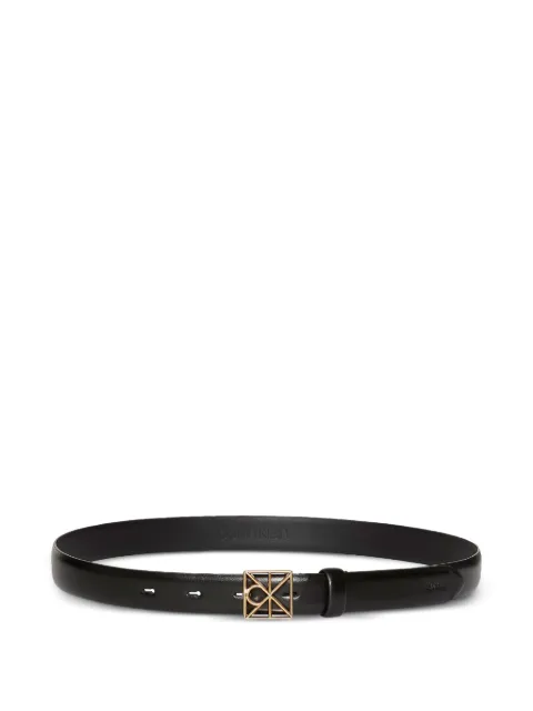 Calvin Klein logo square-buckle belt Black LV04F7072GYIQ