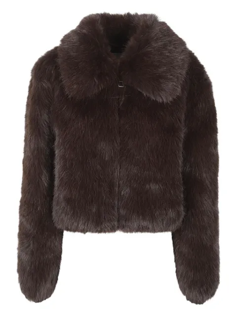 The Frankie Shop Hope faux fur jacket Brown COFS041442000
