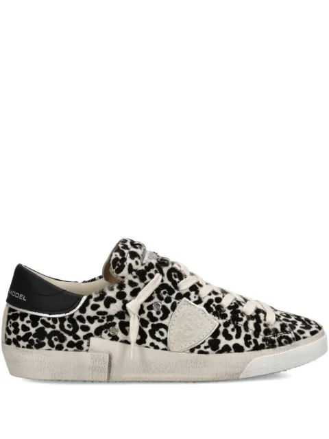 Philippe Model Paris leopard-print prsx low trainers Black PRLDAN10