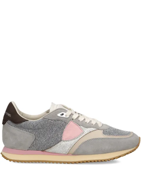 Philippe Model Paris Blville glitter-effect sneakers Grey BVLDGR04