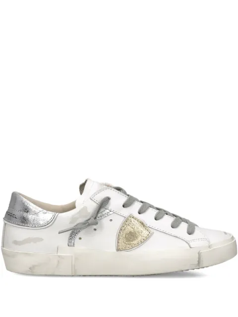 Philippe Model Paris PRSX triangle patch trainers White PRLDVM04