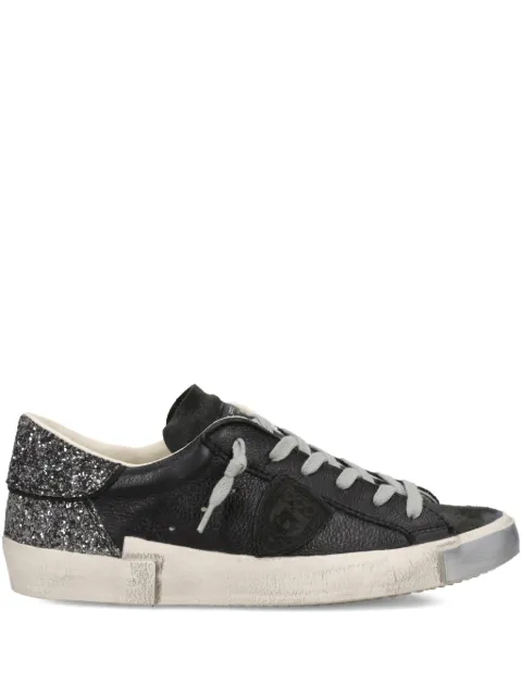 Philippe Model Paris PRSX glitter-detail sneakers Black PRLDVGX1