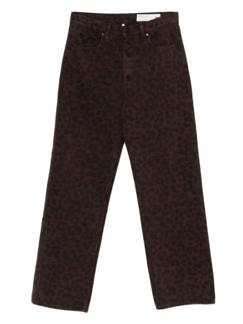rag & bone Shea leopard-print jeans Brown RJ3925H1RES