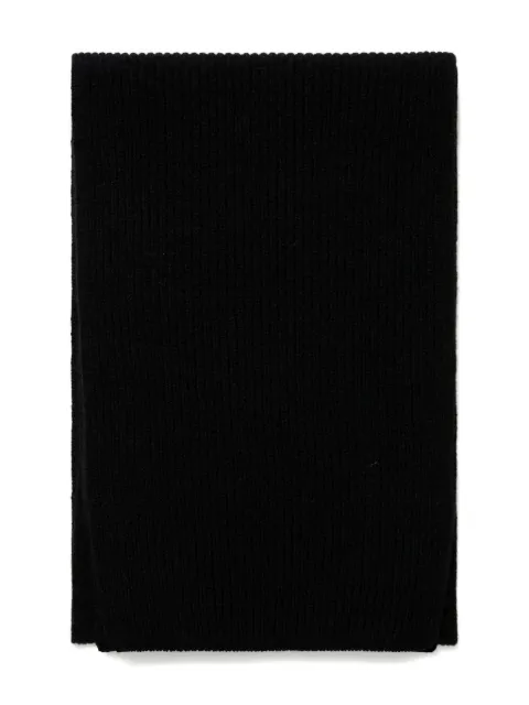 Sunspel ribbed-knit scarf Black ASCA9054BKAA
