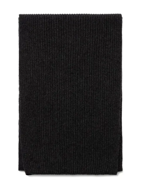 Sunspel ribbed-knit scarf Grey ASCA9054GYAD