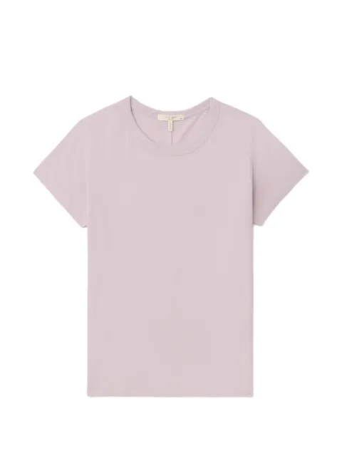 rag & bone ribbed trim T-shirt Pink RE8C25FT3SW