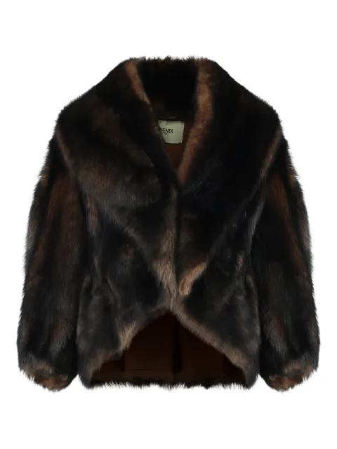 FENDI textured reversible jacket Brown FM5425AYLG