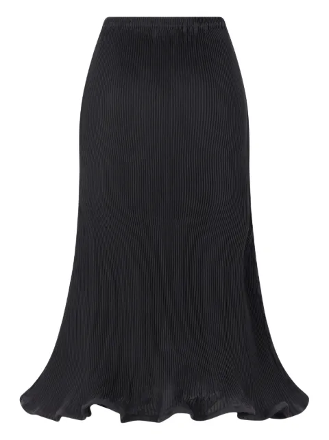 Melitta Baumeister zigzag-hem pleated skirt Black MB60AW25BLACK