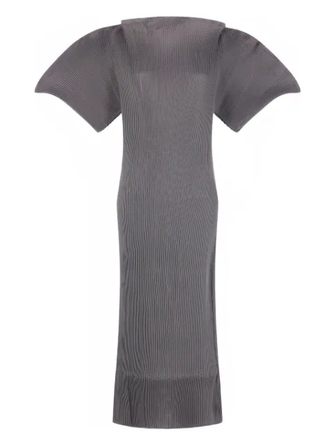 Melitta Baumeister pleated midi dress Grey MB33AW25COLDGREY