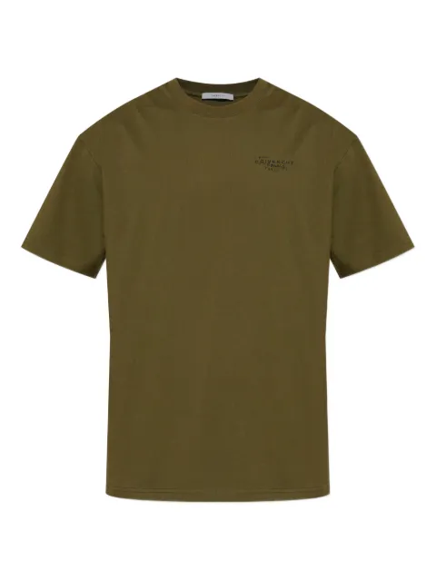 Givenchy logo-detail short-sleeve T-shirt Green BM71NK3YSA305