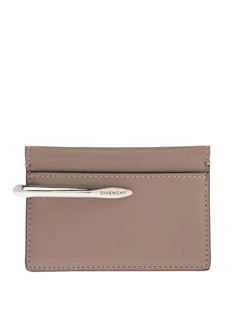 Givenchy logo-plaque card holder Neutrals BB60QDB2DB
