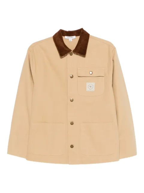 Sporty & Rich Gaia corduroy-collar jacket Brown JA06565305BE09