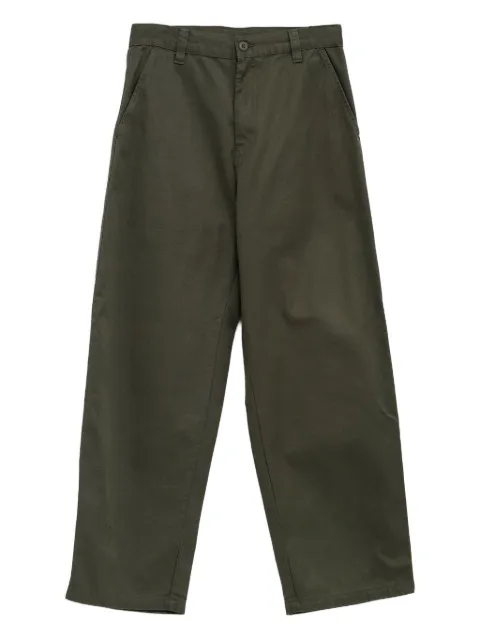 Carhartt WIP Brady logo-patch trousers Green I036312