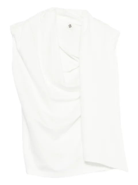 The Garment draped scarf blouse White 21288