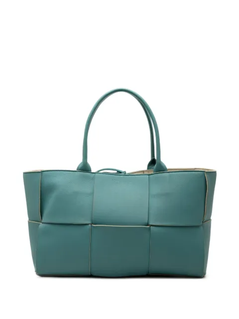 Bottega Veneta Pre-Owned 2012-2025 Medium Nappa Maxi Intrecciato Arco tote bag Blue TLEIIQCW6WCAM17G