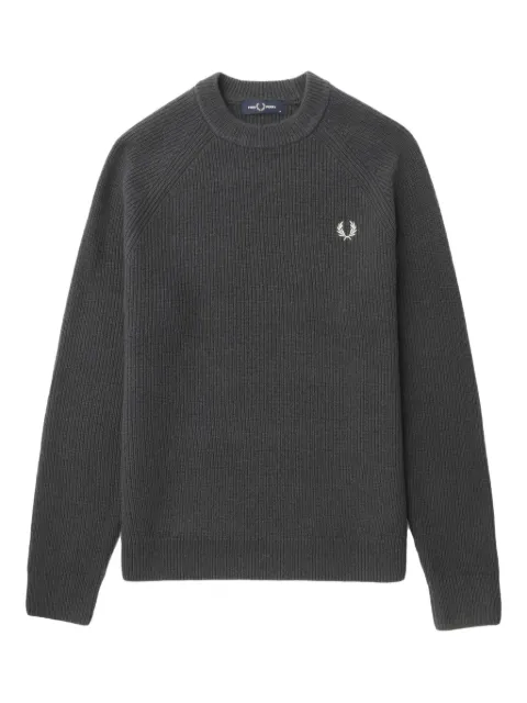 Fred Perry logo-embroidered sweater Grey K1548297