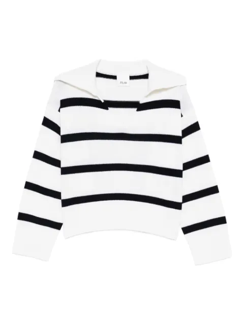 Allude striped sweater White 26217023