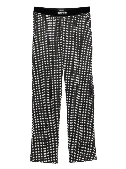 TOM FORD polka dot pyjama trousers Black T4H202130