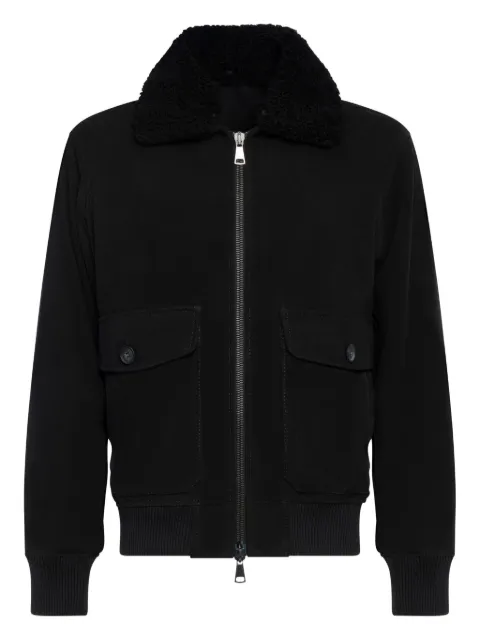 FRANZESE COLLECTION Rolls Royce detachable collar jacket Black DF879NERO