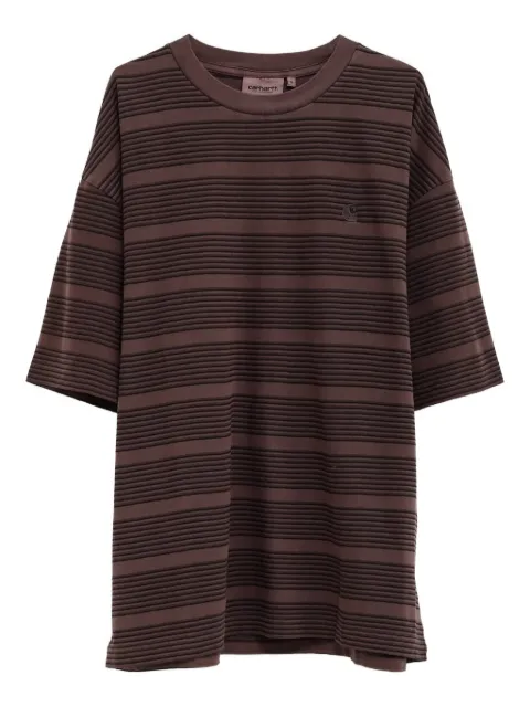 Carhartt WIP striped T-shirt Brown I0359823KQGD