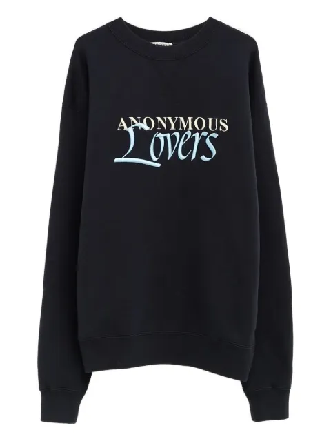 JW Anderson embroidered crew-neck sweatshirt Black JW0258PG1905