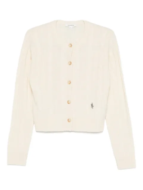 Sporty & Rich cable-knit buttoned cardigan White CA00365302WH
