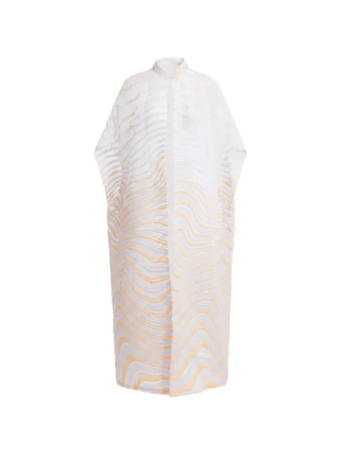 Gemy Maalouf high-collar cape White GMCP257528KM