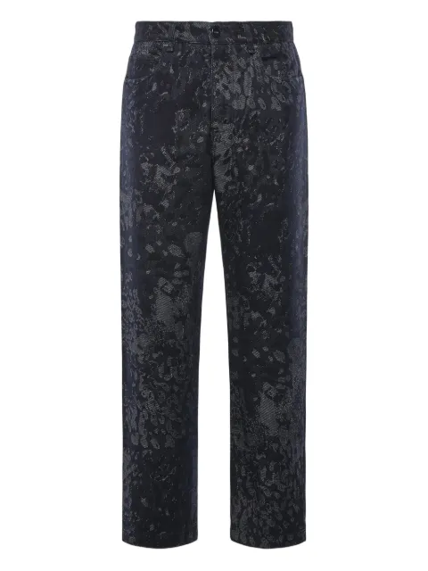 FENDI jacquard jeans Blue FLP302AW1B