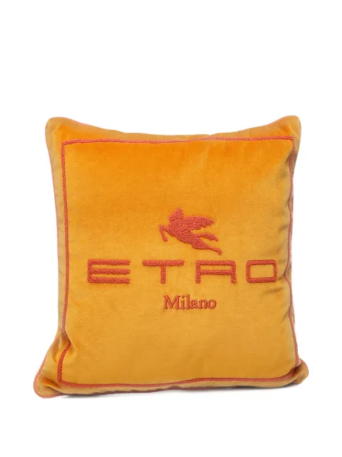 ETRO HOME logo-detail cushion (45cm x45cm) Yellow UHNA0003AR383Y0405