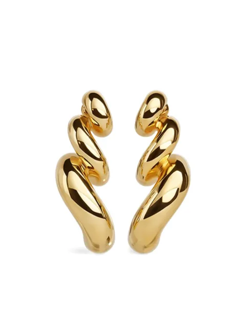 Alaïa sculpted brass earrings Gold AAJE1045LA006