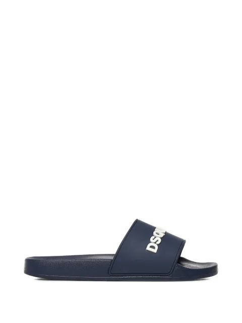 DSQUARED2 logo-embossed slides Blue FSM00853085