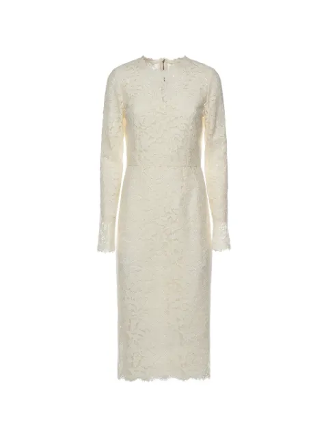 Dolce & Gabbana Cordonetto lace dress Neutrals F6M0DTHLMTB