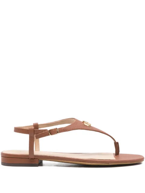 Lauren Ralph Lauren buckle-fastening leather sandals Brown 802982881001