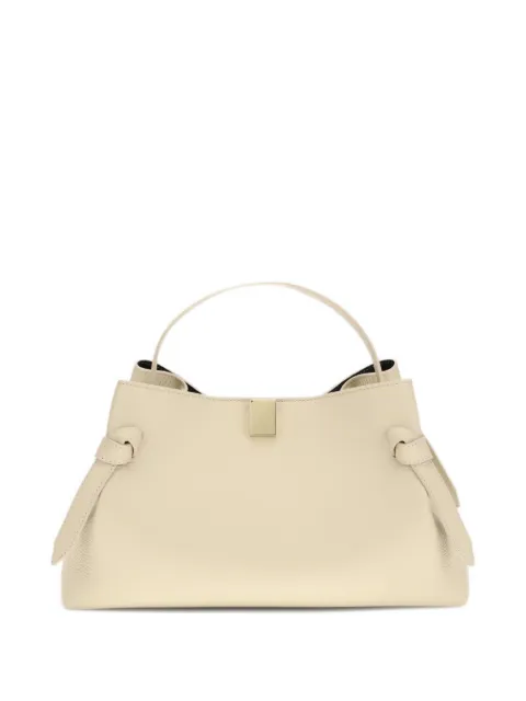 Yuzefi Gyoza pebble-leather tote bag Neutrals YUZRS26HBGZL066