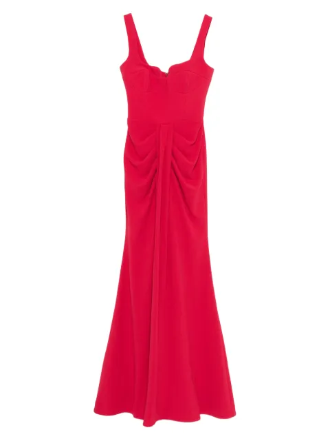 Rebecca Vallance Zarya drapped gown Red 25041228