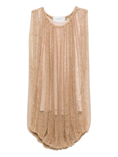 Sportmax SPXNODO gathered-hem top Gold 2612941061600