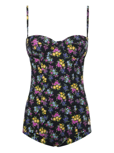 Dolce & Gabbana floral-print swimsuit Black O9A13JON0DQ
