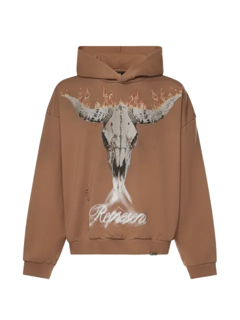 Represent British Cowboys cotton hoodie Brown MLM10061016