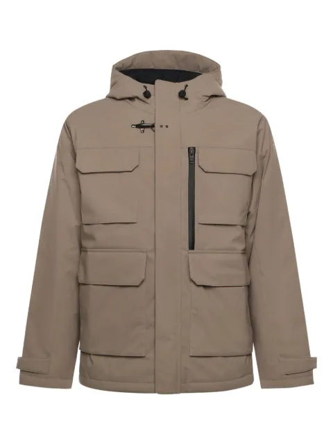 Fay patch-pocket hooded jacket Neutrals NAM19470330VAQ