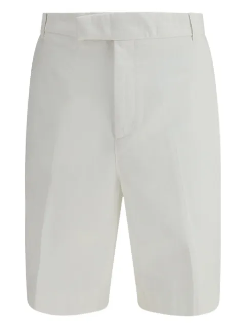 Thom Browne Tab Front Utility Chino Shorts White MTU352WF0576