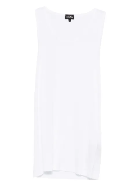 Zegna ribbed tank top White N3D13184