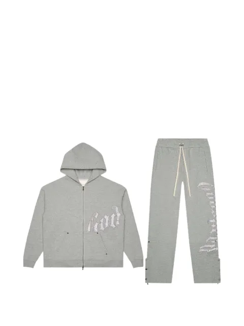 GODSPEED logo-print tracksuit Grey OGLOGOSWEATSUITV2