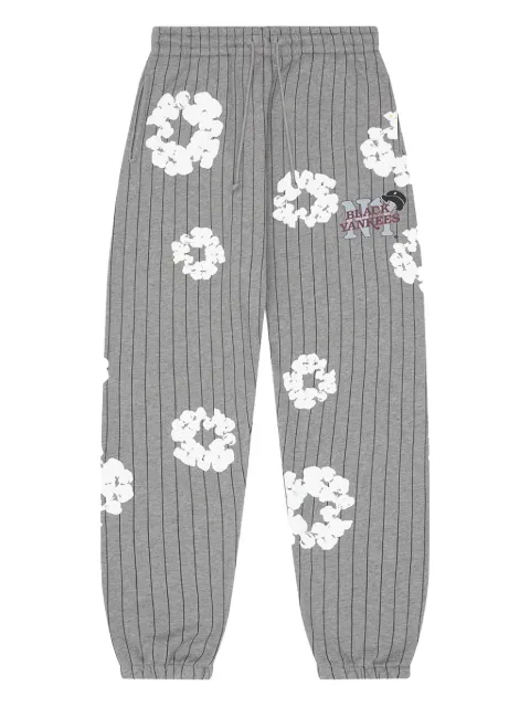 Denim Tears pinstripe wreath track pants Grey DT239
