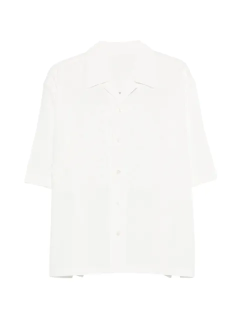 Homme Plissé Issey Miyake embroidery short-sleeve shirt White HP66FJ312