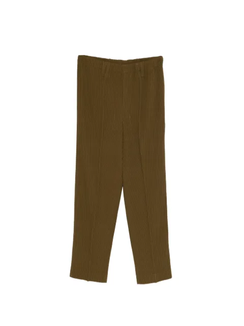 Homme Plissé Issey Miyake Tuxedo pleated trousers Green HP66FF183