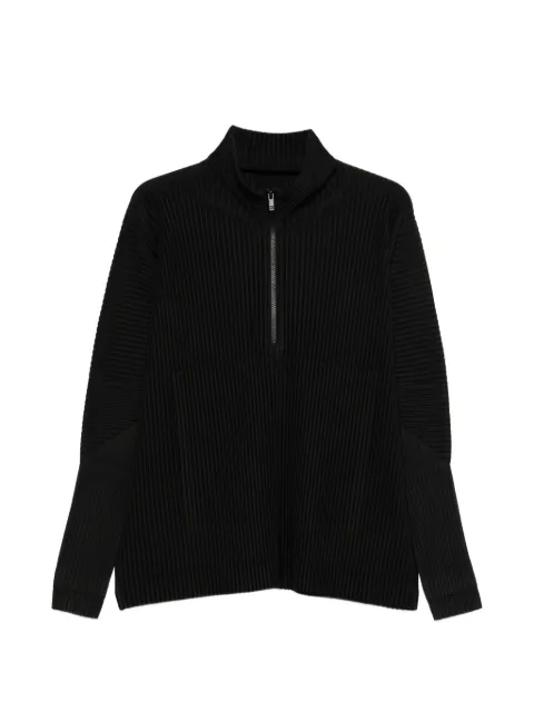 Homme Plissé Issey Miyake March pleated zip jacket Black HP66JK032